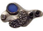 Sea Glass Brooch