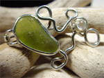 sea Glass Brooch
