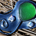 sea Glass Brooch